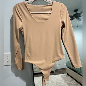 Nuuds longsleeve bodysuit in Oat